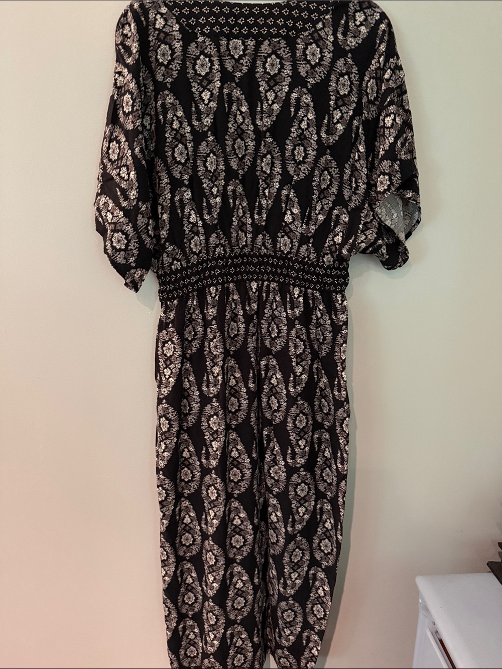 Knox Rose Black and White Printed Maxi Dress - Picture 5 of 5